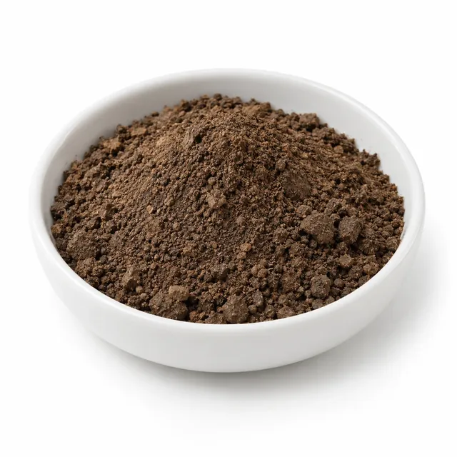 Representative Humalite- 100% (Granular Powder) material sample on a white background